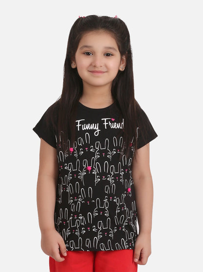 Edenrobe - Girl's Black Top - EGTK20-018