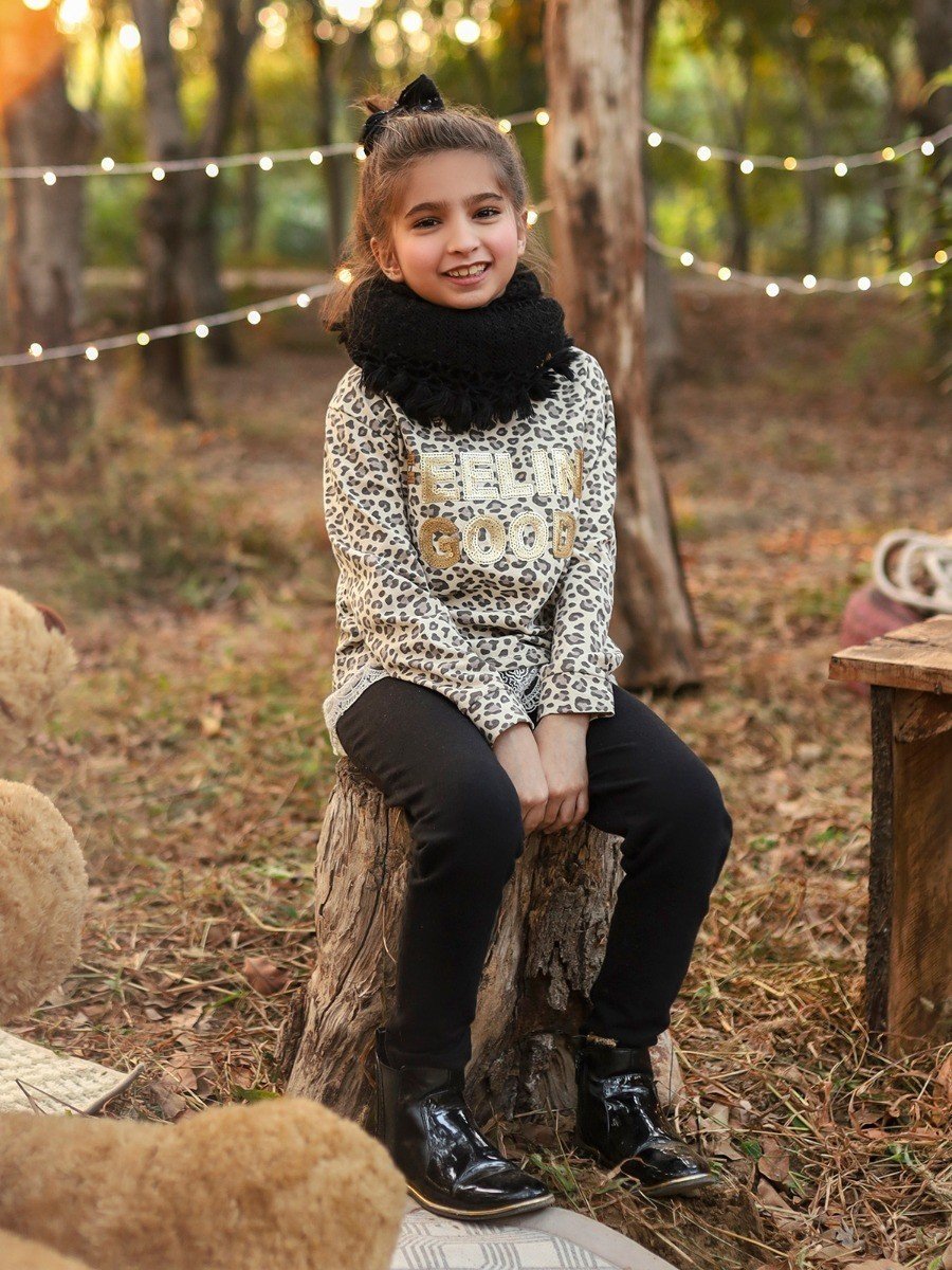 Edenrobe - Girl's Cream Top - EGTKF20-003