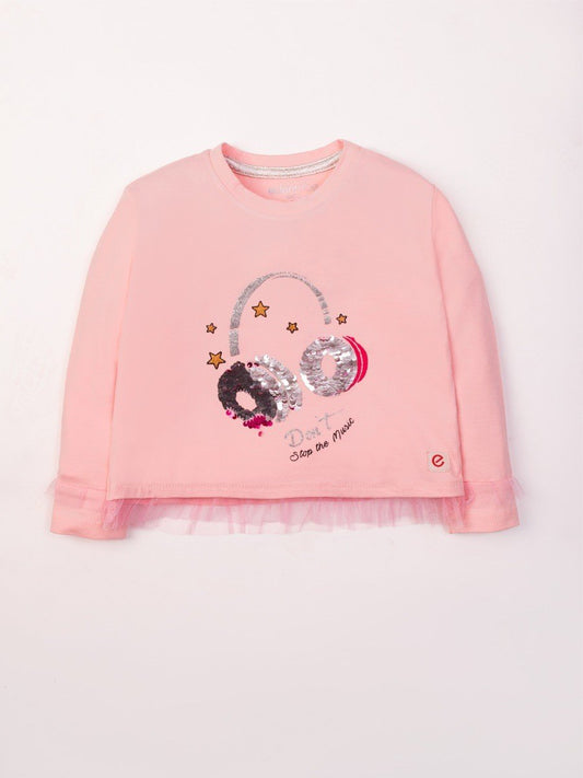 Edenrobe - Girl's Light Pink Top - EGTKF20-006