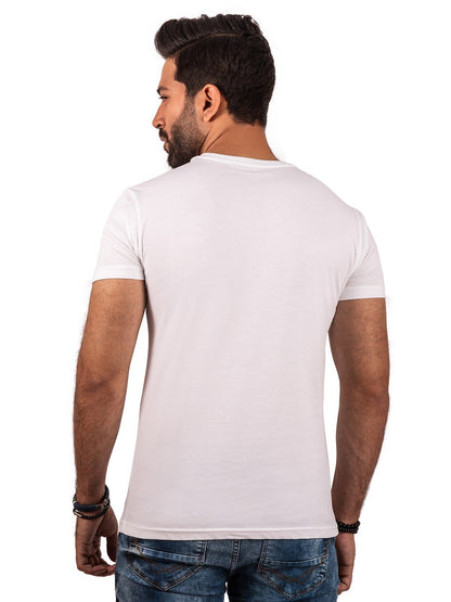 Edenrobe - Men's White Basic Tee - EMTBT20-001