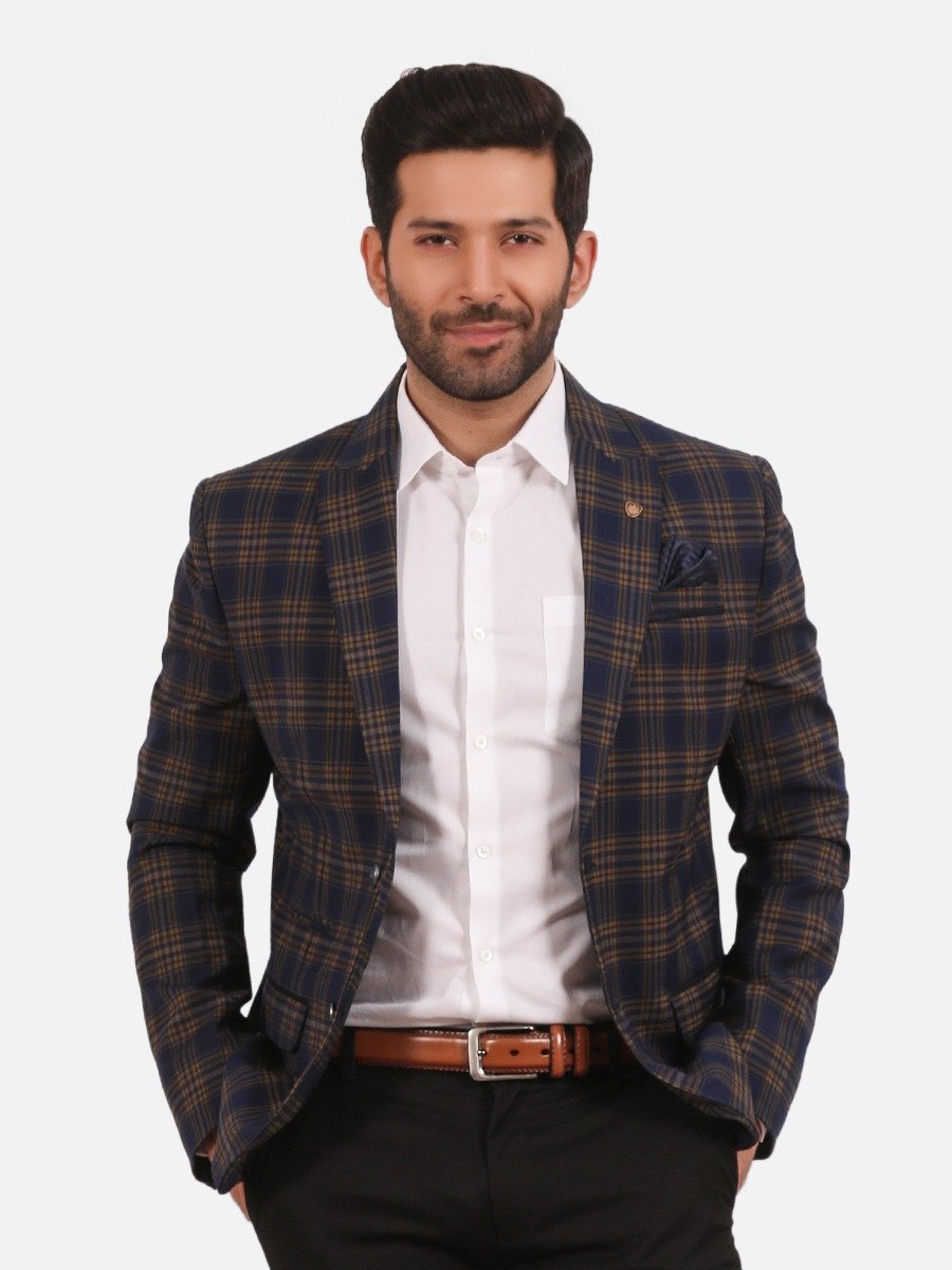 Edenrobe - Men's Blue Blazer - EMTB20-6706