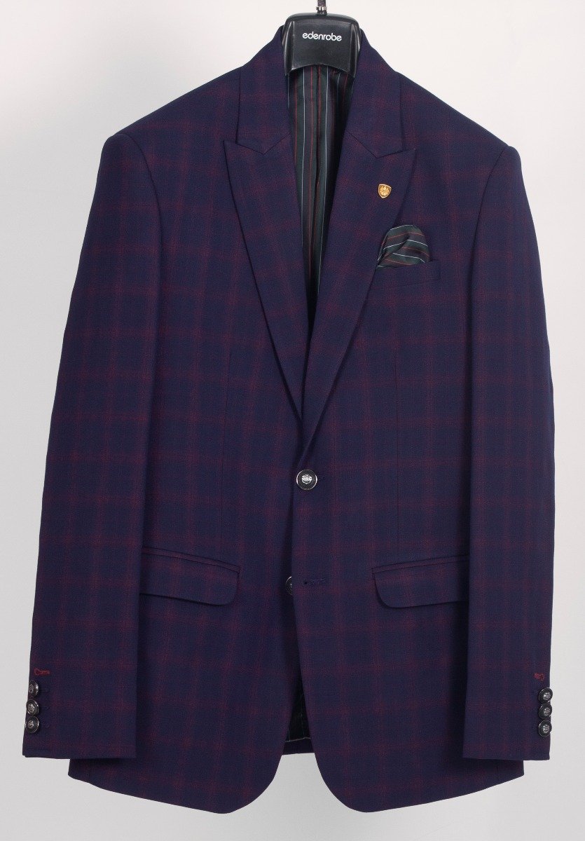 Edenrobe - Men's Purple Blazer - EMTB20-6717