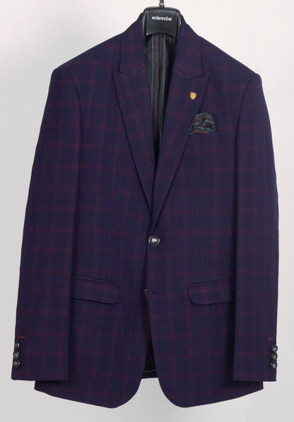 Edenrobe - Men's Purple Blazer - EMTB20-6717