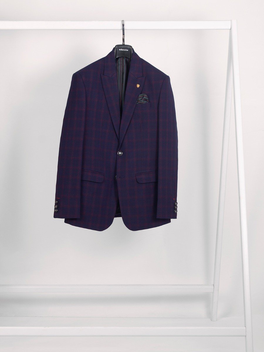 Edenrobe - Men's Purple Blazer - EMTB20-6717
