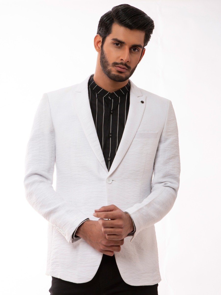 Edenrobe - Men's White Blazer - EMTB20-8142