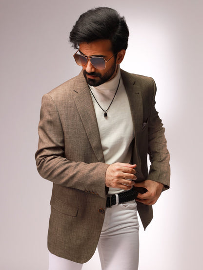 Edenrobe - Men's Light Brown Blazer - EMTB20-8156