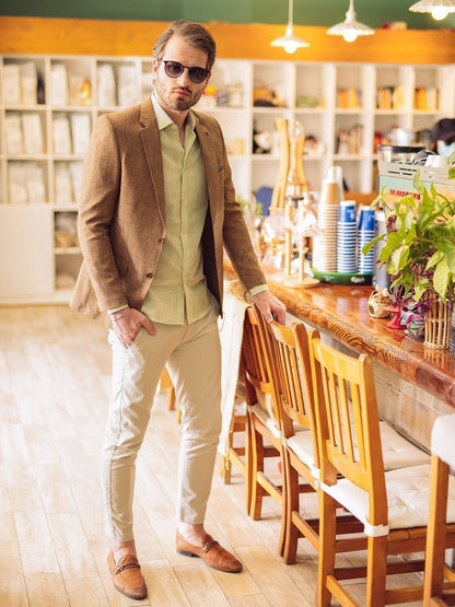 Edenrobe - Men's Light Brown Blazer - EMTB20-8156