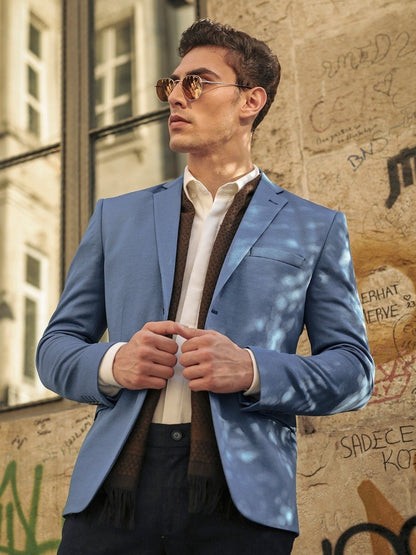 Edenrobe - Men's Sky Blue Blazer - EMTB20-8160