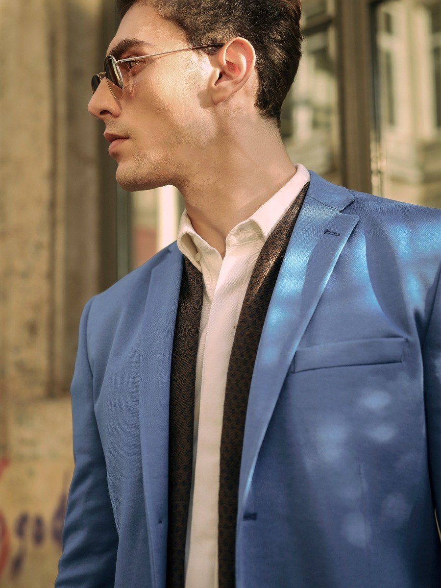 Edenrobe - Men's Sky Blue Blazer - EMTB20-8160