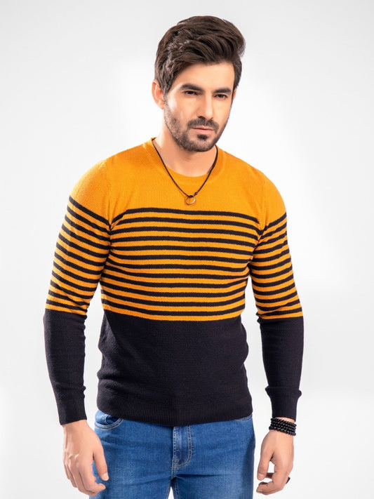Edenrobe - Men's Mustard Brown Sweater - EMTSWT20-003
