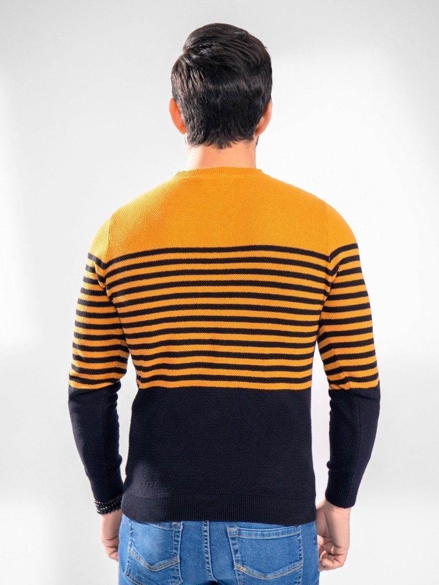 Edenrobe - Men's Mustard Brown Sweater - EMTSWT20-003