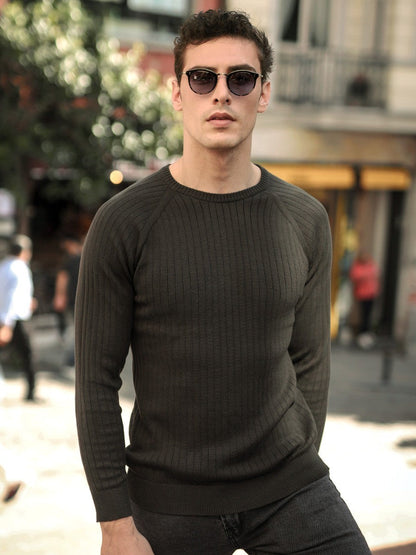 Edenrobe - Men's Moss Green Sweater - EMTSWT20-005