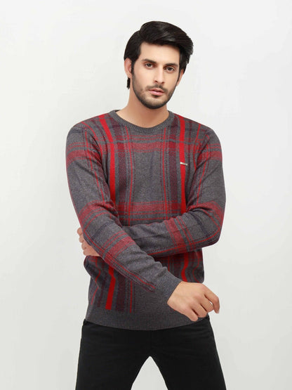 Edenrobe - Men's Grey Sweater - EMTSWT20-014