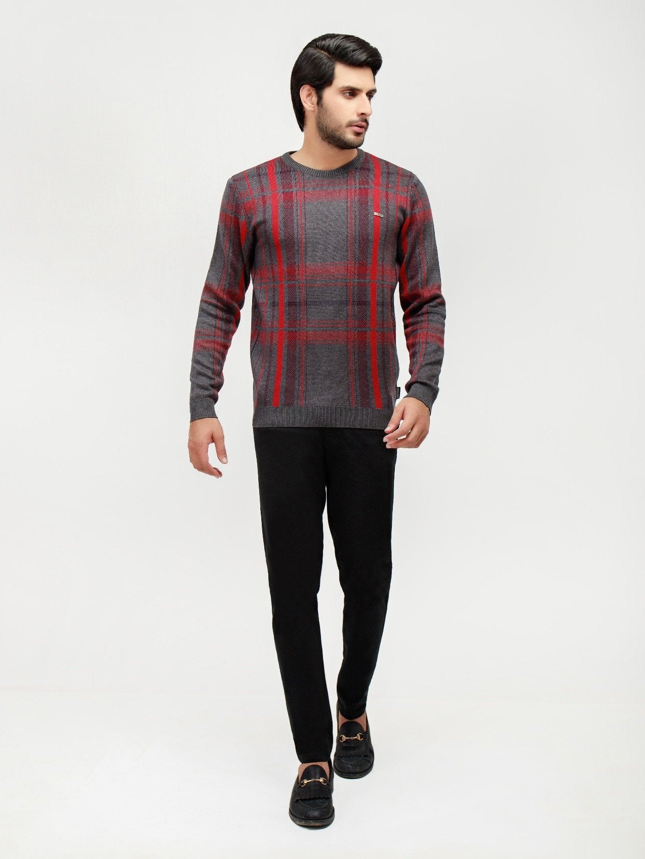 Edenrobe - Men's Grey Sweater - EMTSWT20-014