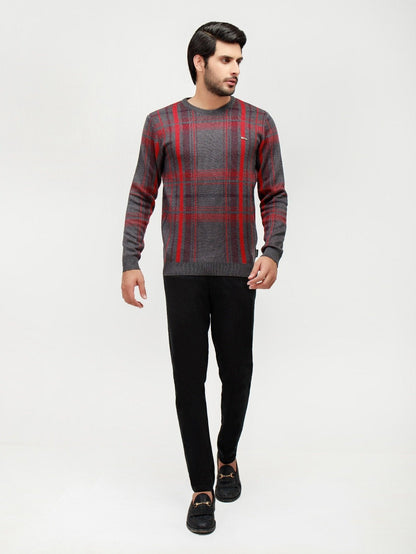 Edenrobe - Men's Grey Sweater - EMTSWT20-014