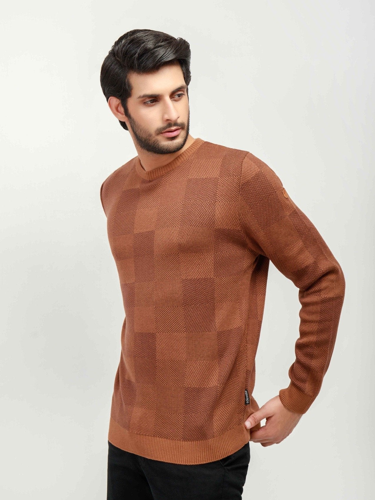 Edenrobe - Men's Dead Brown Sweater - EMTSWT20-018