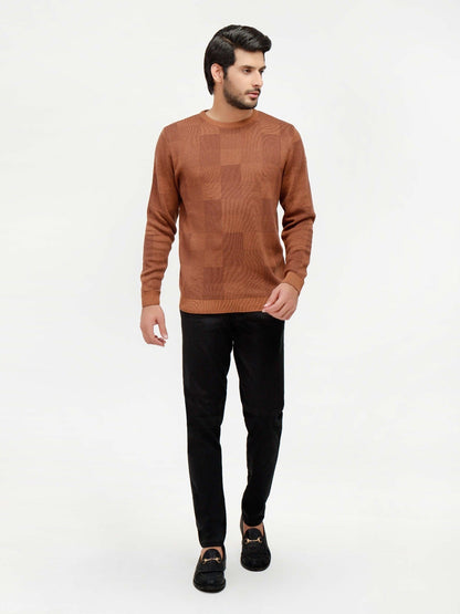 Edenrobe - Men's Dead Brown Sweater - EMTSWT20-018
