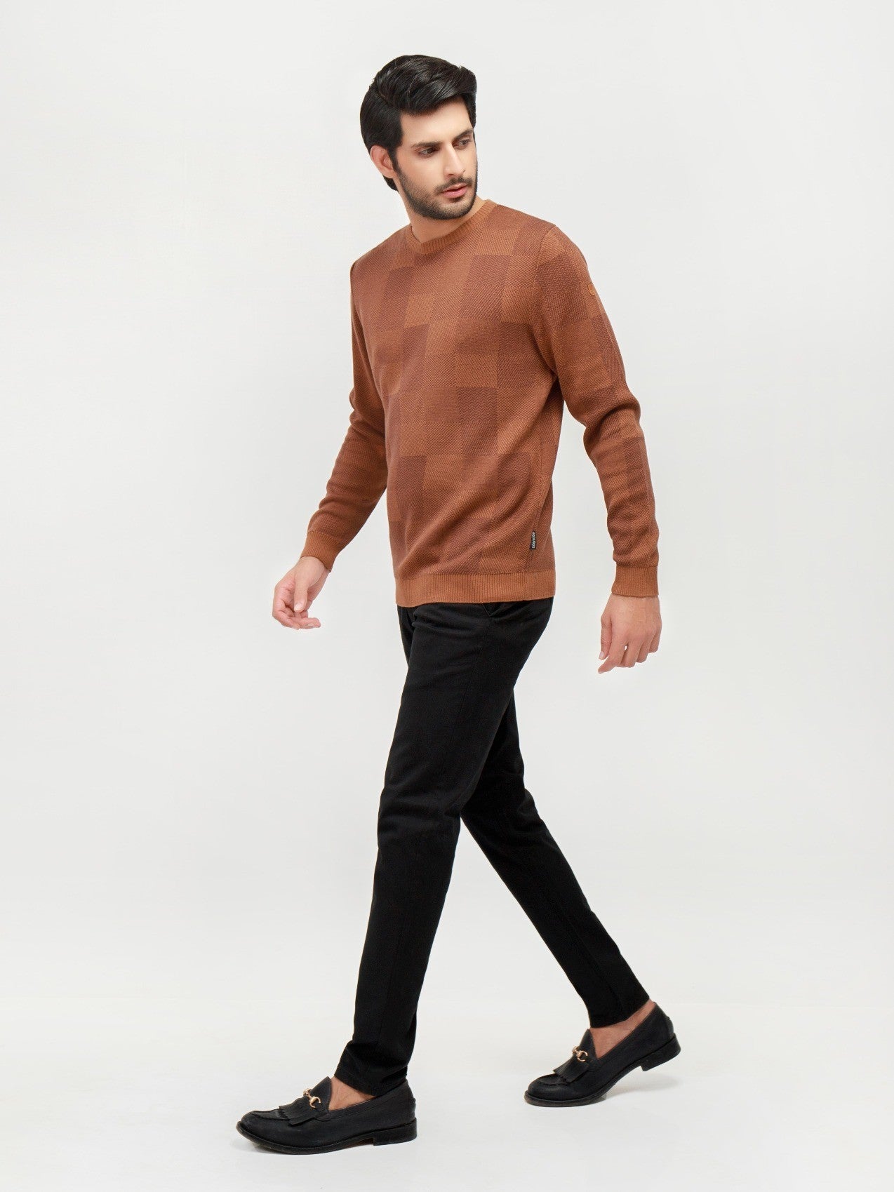 Edenrobe - Men's Dead Brown Sweater - EMTSWT20-018