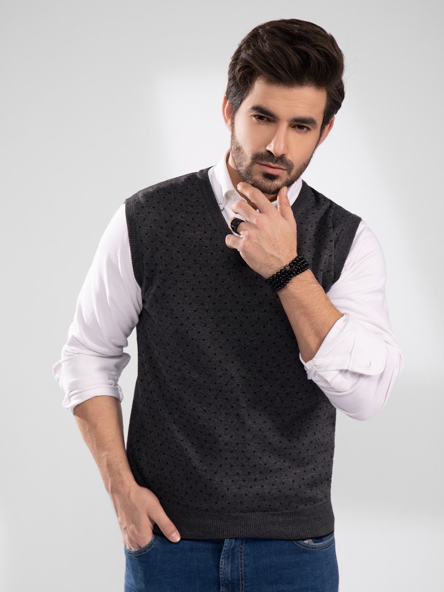 Edenrobe - Men's Grey Sweater - EMTSWT20-026