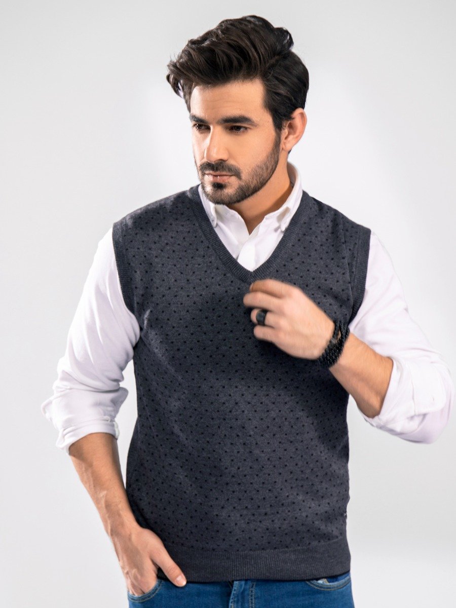 Edenrobe - Men's Grey Sweater - EMTSWT20-026