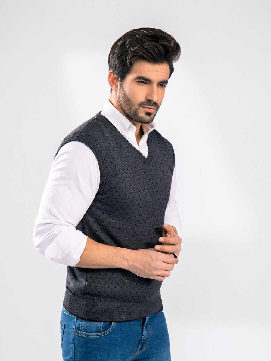 Edenrobe - Men's Grey Sweater - EMTSWT20-026