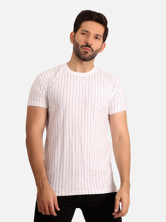 Edenrobe - Men's White Graphic Tee - EMTGT20-014