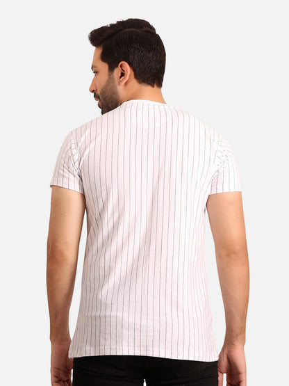 Edenrobe - Men's White Graphic Tee - EMTGT20-014