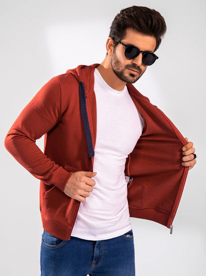 Edenrobe - Men's Rust Hoodie - EMTH20-001