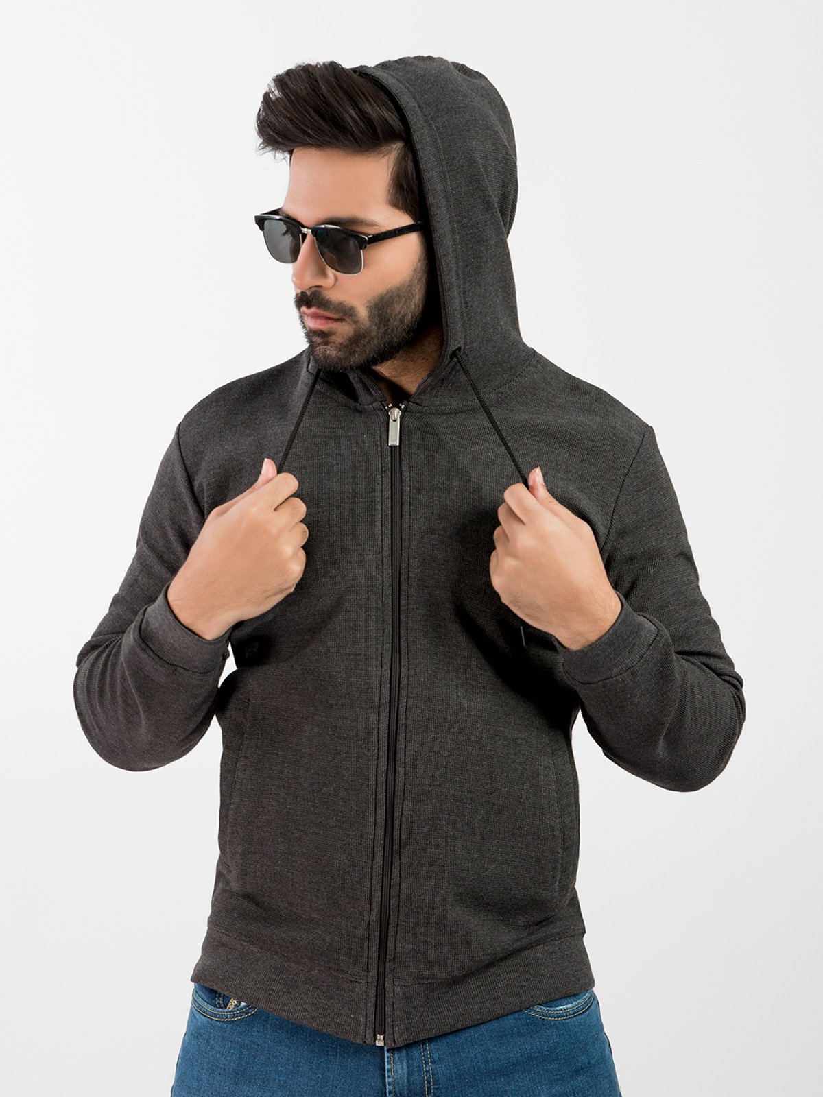 Edenrobe - Men's Dark Grey Hoodie - EMTH20-002