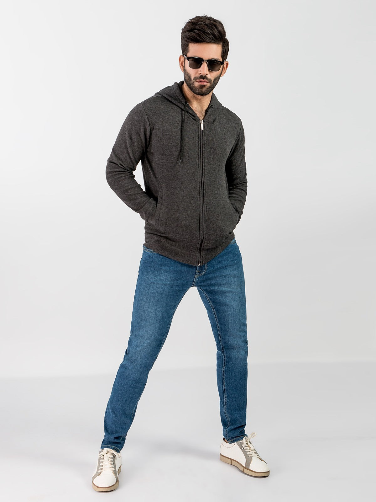 Edenrobe - Men's Dark Grey Hoodie - EMTH20-002