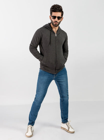 Edenrobe - Men's Dark Grey Hoodie - EMTH20-002