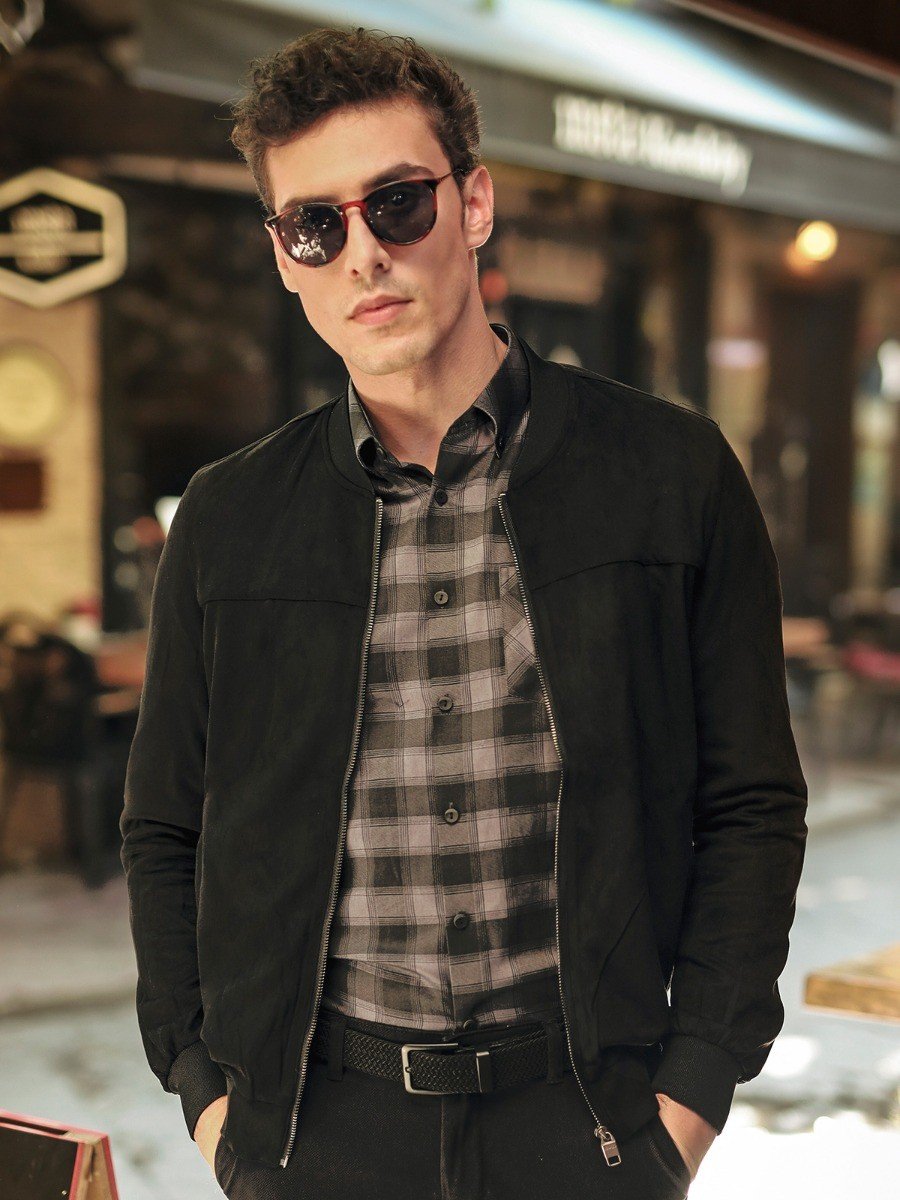 Edenrobe - Men's Black Jacket - EMTJ20-007 – Western.pk