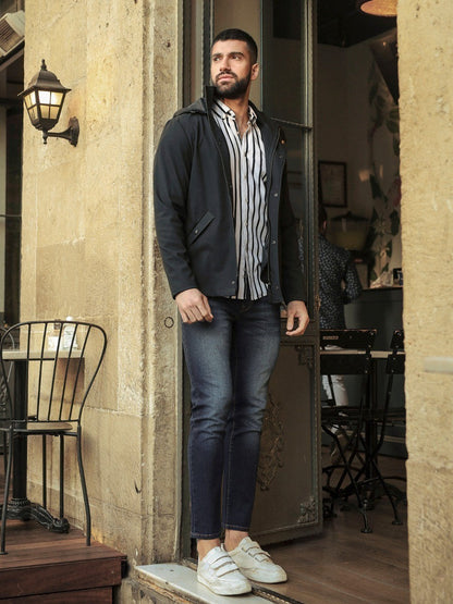 Edenrobe - Men's Black Hoodie - EMTJH20-011