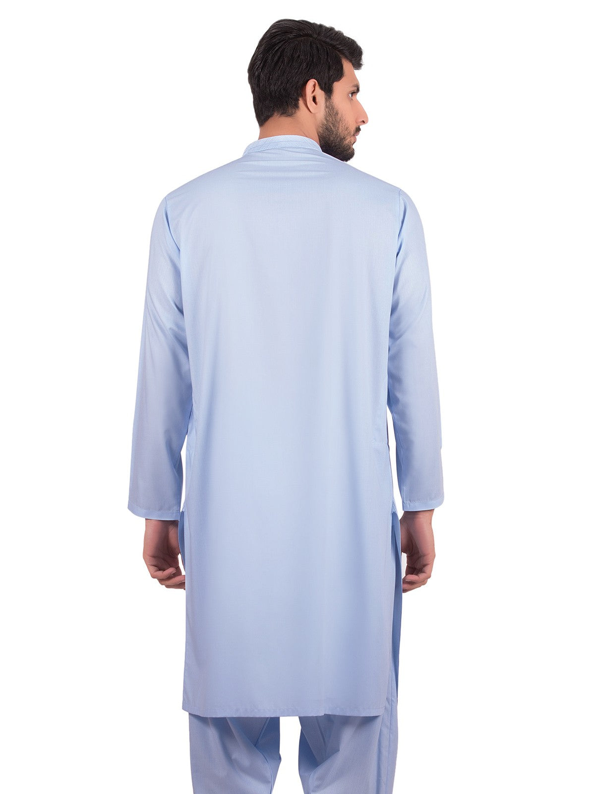 Edenrobe - Men's Sky Blue Kurta Shalwar - EMTKS20S-40823