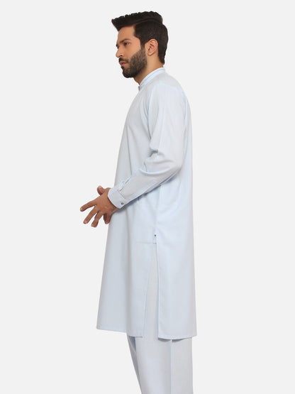 Edenrobe - Men's Sky Blue Kurta Shalwar - EMTKS20S-40864