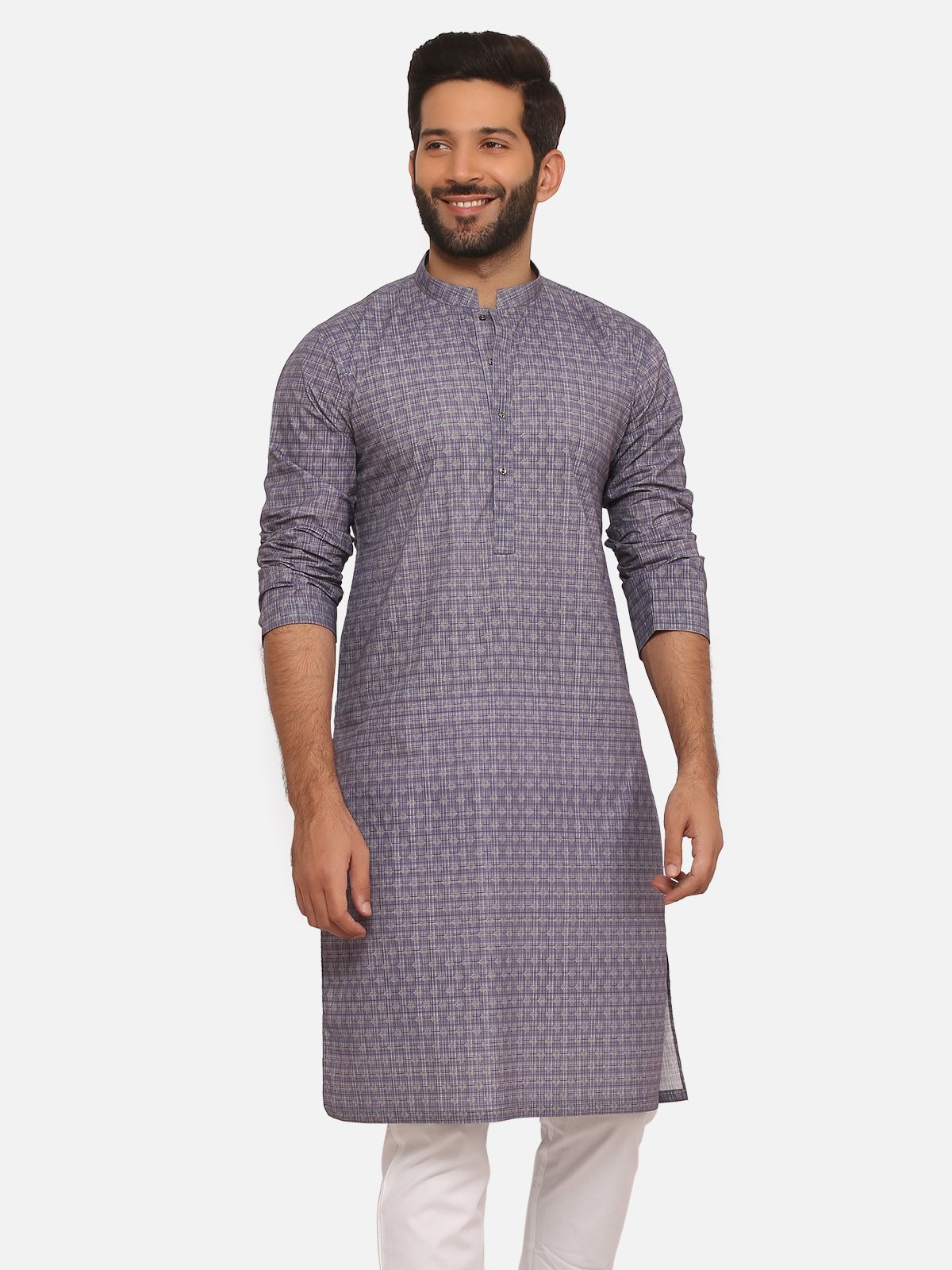 Edenrobe - Men's Purple Kurta - EMTK20S-99002