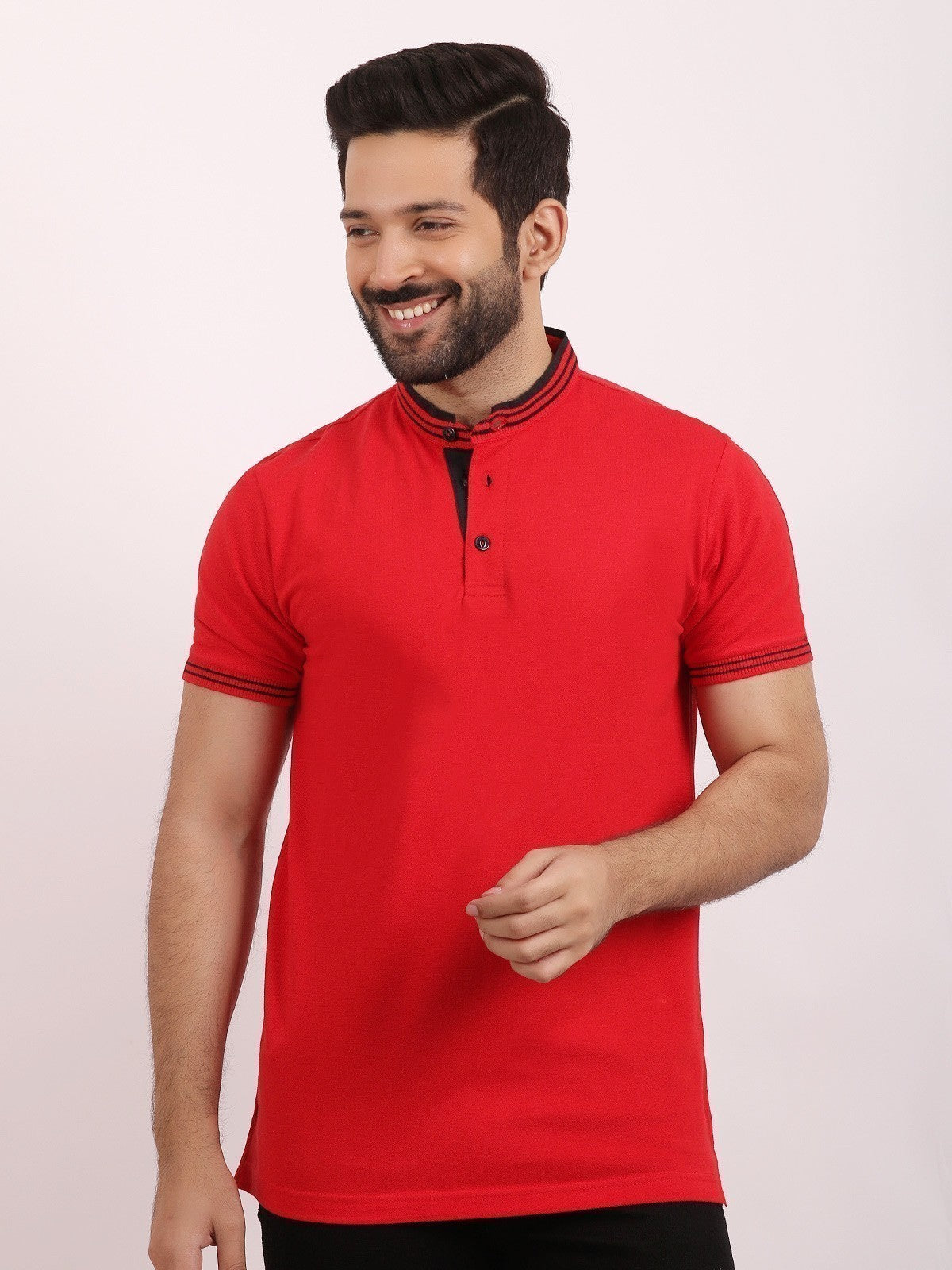 Edenrobe - Men's Red Polo Shirt - EMTPS20-009