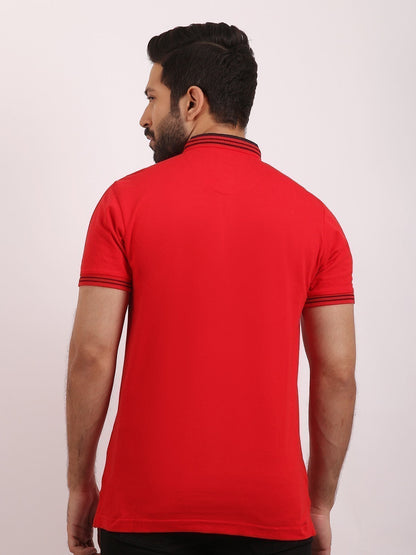 Edenrobe - Men's Red Polo Shirt - EMTPS20-009