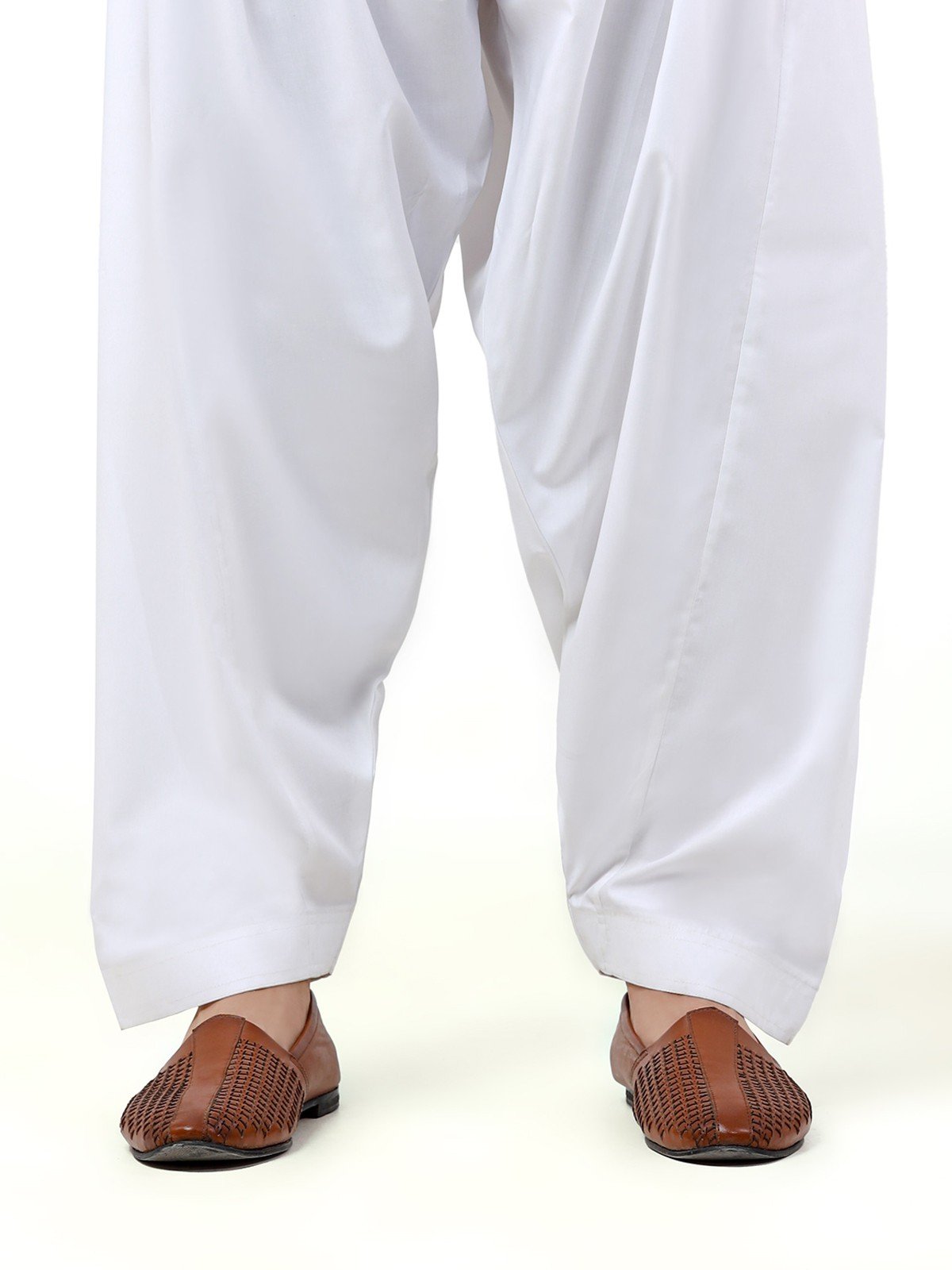 Edenrobe - Men's White Shalwar - EMBS20-9913