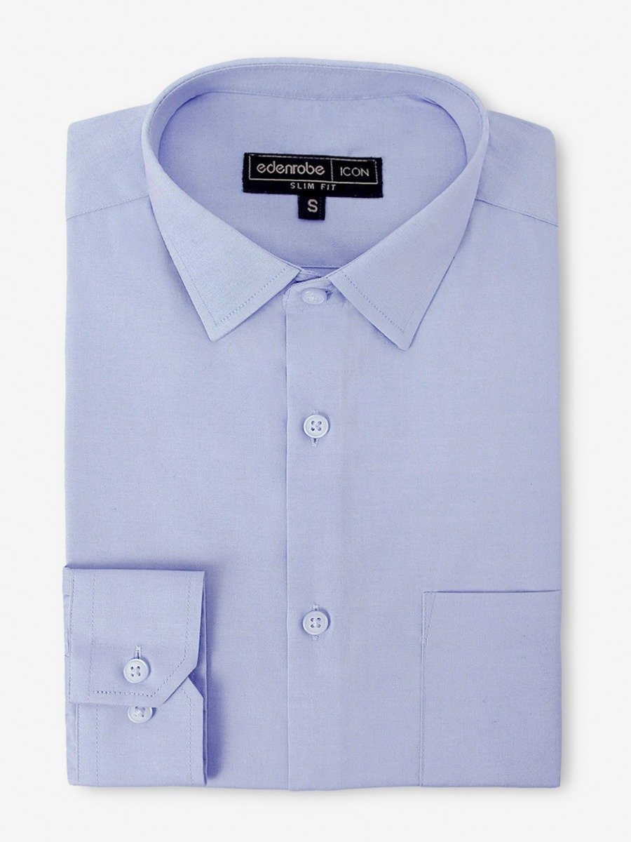 Edenrobe - Men's Sky Blue Shirt - EMTSI20-50166