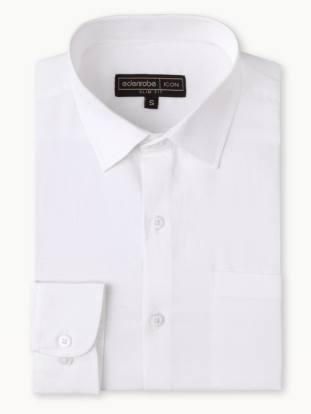 Edenrobe - Men's White Shirt - EMTSI20-50174