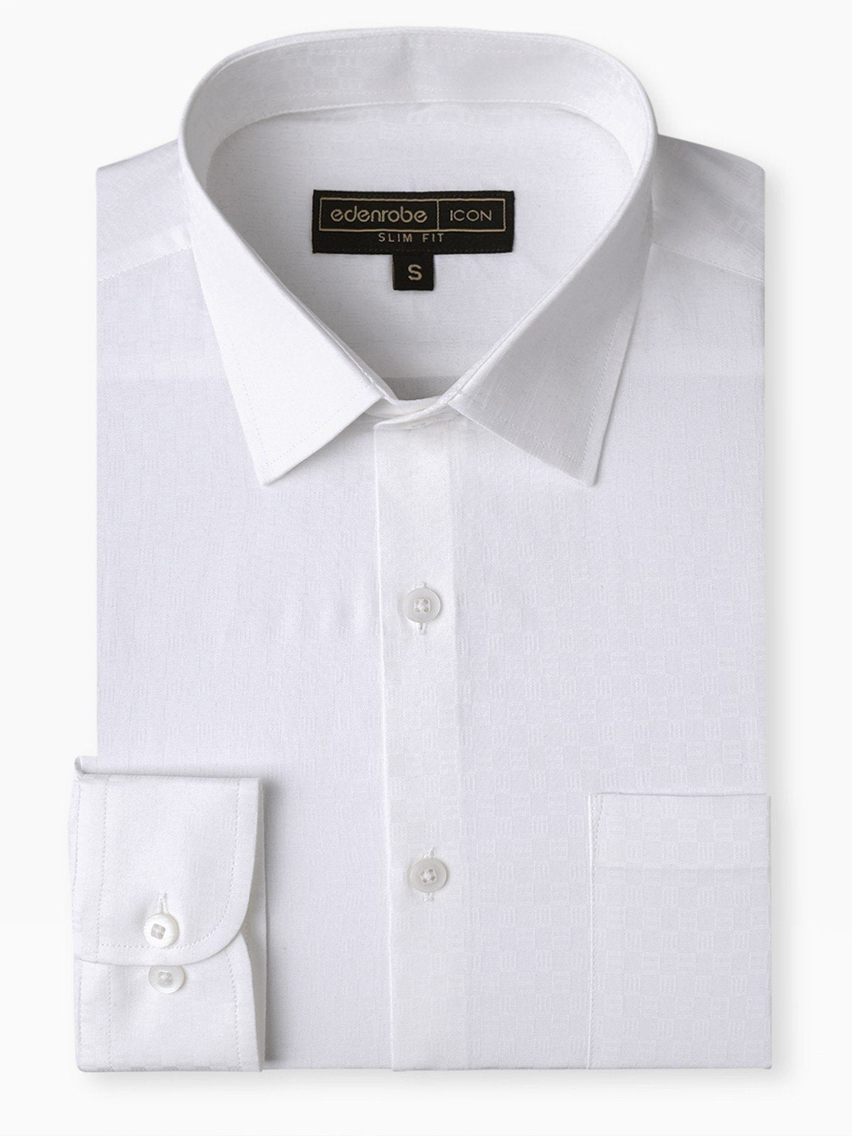 Edenrobe - Men's White Shirt - EMTSI20-50176