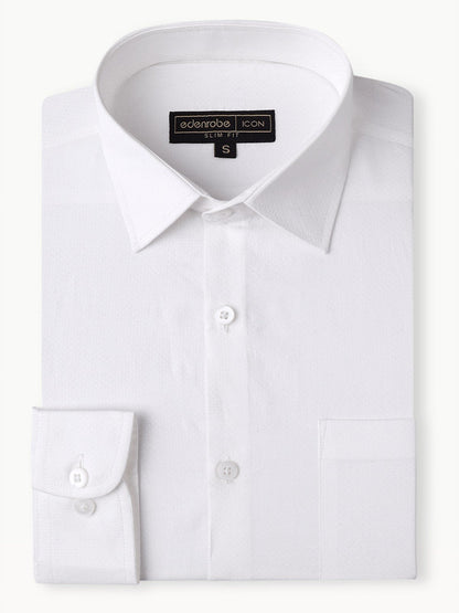 Edenrobe - Men's White Shirt - EMTSI20-50177