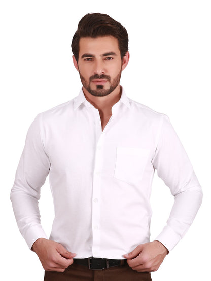 Edenrobe - Men's White Shirt - EMTSI20-50171