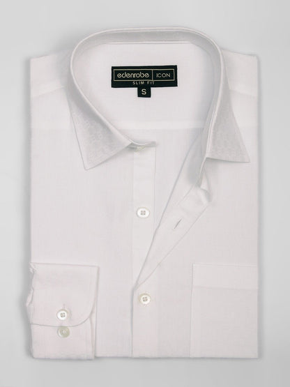 Edenrobe - Men's White Shirt - EMTSI20-50175