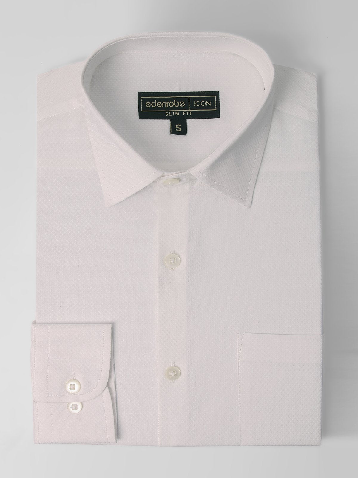 Edenrobe - Men's White Shirt - EMTSI20-50178