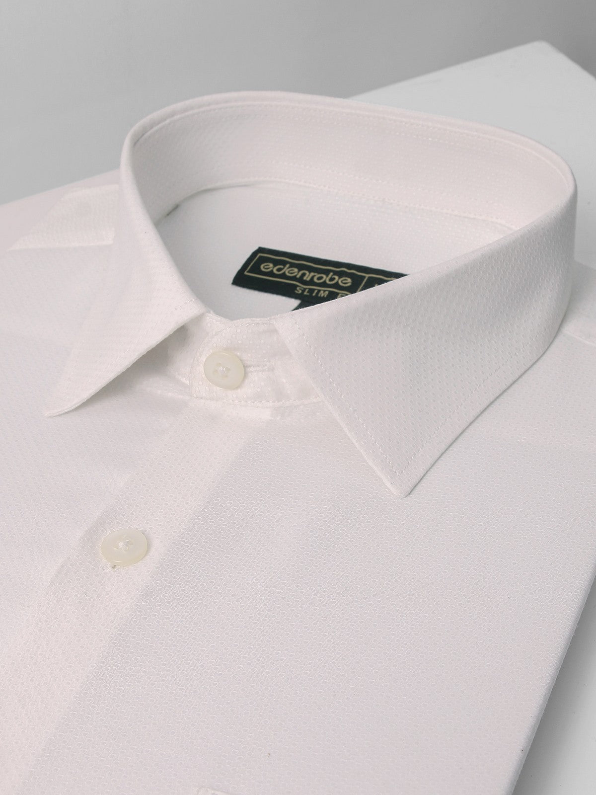 Edenrobe - Men's White Shirt - EMTSI20-50178