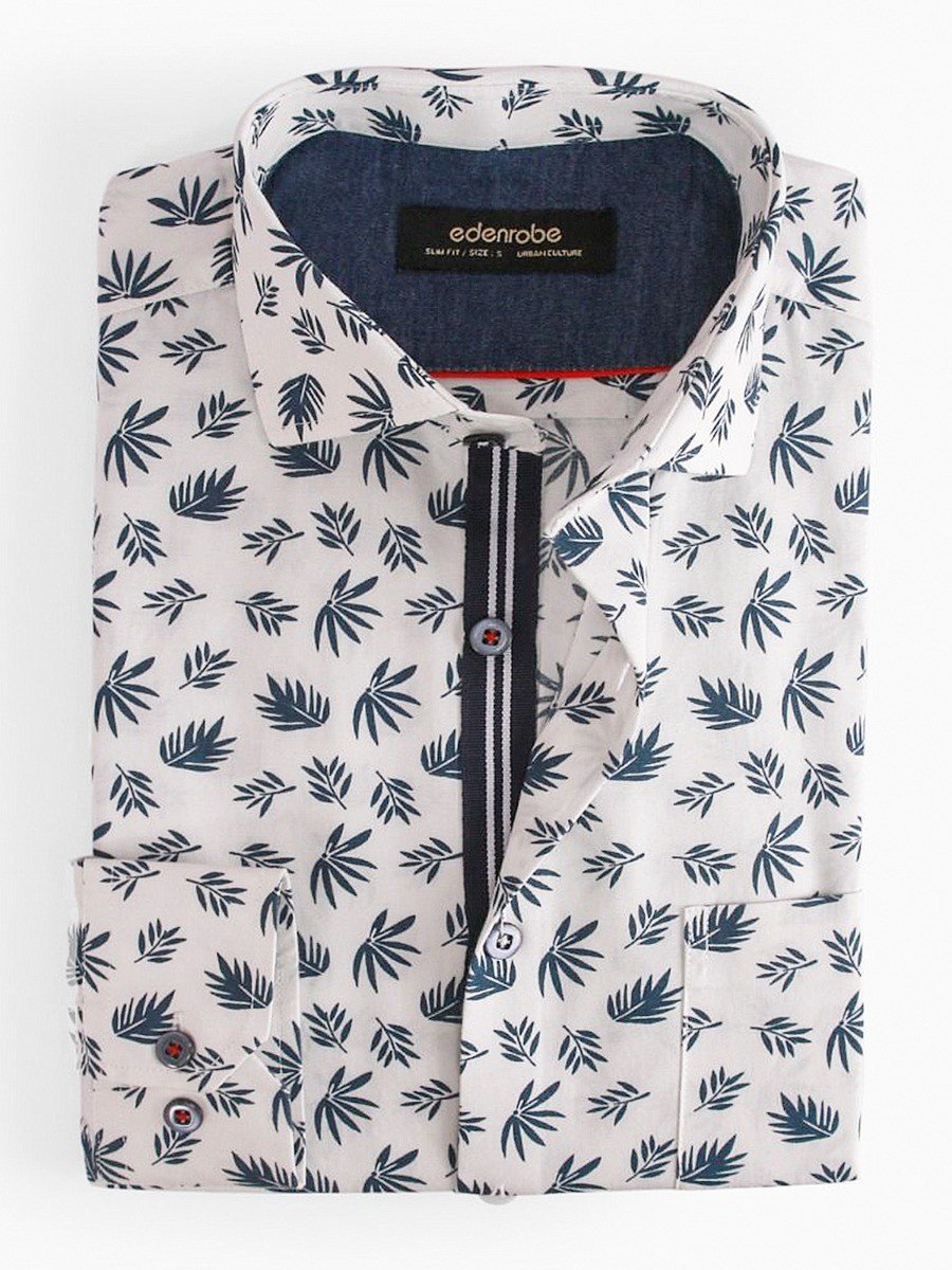 Edenrobe - Men's White Shirt - EMTSUC20-087