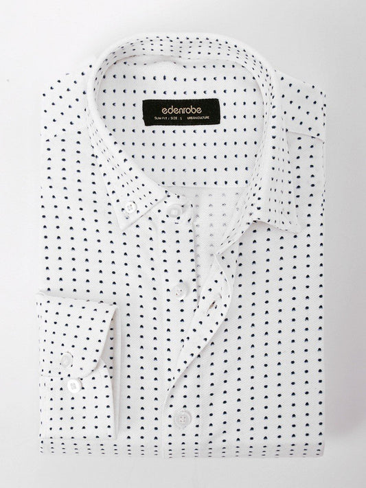 Edenrobe - Men's White Shirt - EMTSUC20-102