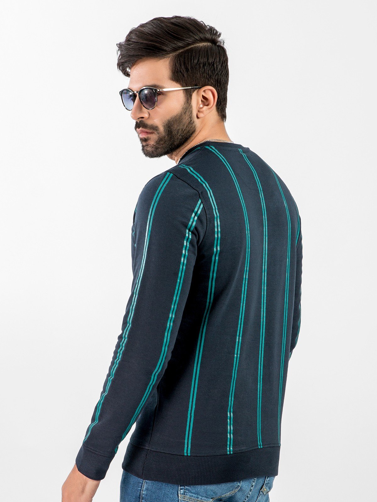 Edenrobe - Men's Navy Blue SweatShirt - EMTSS20-002